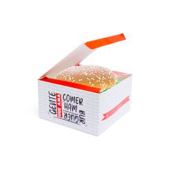 CAIXA LANCHE HAMBURGUER GRANDE RED GOURMET - 50 UN... - SACO & SACOLA