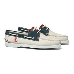 DECKSHOES Feminino - Yate Funny Nobuck Off White/Navy/Vinho Samello