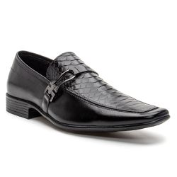 Sapato Social Sândalo Metropole Croco Black - CALÇADOS SANDALO