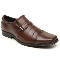 Sapato Social Sândalo Plaza Metal Tabaco