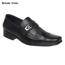 Sapato Social Sândalo Plaza Metal Preto - CALÇADOS SANDALO