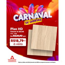 Piso Brilho HD Classe A 45x45 Alfagrês 45418 - 666... - Santa Alcina Acabamentos