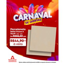 Porcelanato Delta Classe A 70x70 Dallas Nude 70IN ... - Santa Alcina Acabamentos
