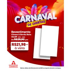 Revestimento Branco Formigres 33x59 Borda Reta - ... - Santa Alcina Acabamentos