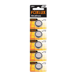 Bateria Moeda Alcalina 1,5V LR41 95.13 Foxlux - Santec