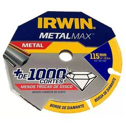 Disco De Corte Diamantado Metalmax 4.1/2 Irwin - Santec