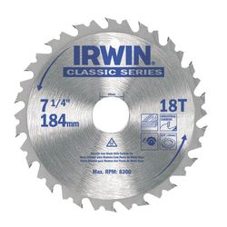 Disco De Serra Circular 7.1/4'' X 18dts Irwin - Santec