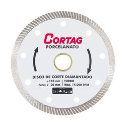 Disco Diamantado Turbo 110 X 20mm Para Porcelanato 60863 Cor... - Santec