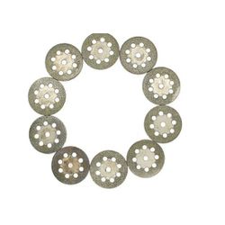 Kit com 10 discos Diamantados para Mini Retífica 05577 Titan... - Santec