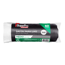 Saco para Lixo 60 Litros - 100 Unid Superpro - Santec