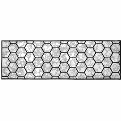 Tapete Clean Kasa Cozinha Marmore Hexagonal 50 x 150cm 14230... - Santec