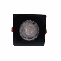 spot de led 5w preto quadrado 3000k avant - Santec