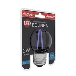 Lampada Bolinha 2W Filamento Retrô Azul 168015278 Avant - Santec