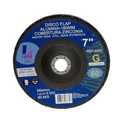 Disco Flap 7'' Grana 60 Lotus - Santec