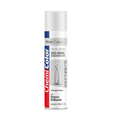 Tinta Spray Branco Brilhante 400ml Chemicolor - Santec