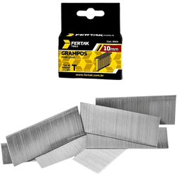 Grampo Tipo T 10mm para Grampeador Tapeceiro 1000 Un 8504 Fe... - Santec