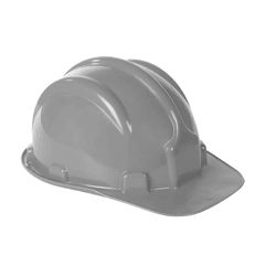 Capacete De Segurança Cinza Modelo Plt Plastcor - Santec