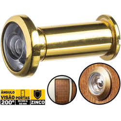 Olho Mágico Dourado 16mm 5222 Fertak - Santec