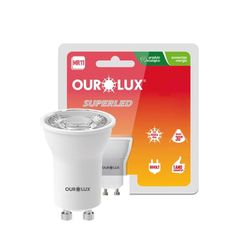 Lampada Led Mini Dicroica GU-10 4W 2700K Ourolux 20067 - Santec