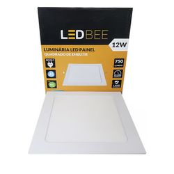 Painel Led Quadrado Embutir 12W 6000K Ledbee LL-1157 - Santec