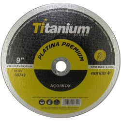 Disco de Corte 9 x 2mm Platina Premium Titanium - Santec