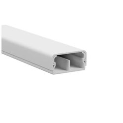 Canaleta PVC Branca 20x10x2000mm Dupla Face Margirius - 25 U... - Santec