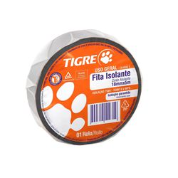 Fita Isolante Preta 18mm x 5m 54502656 Tigre - Santec