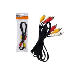 Cabo Auxiliar RCA 3RCA x 3RCA 1,50m BFH0126 - Santec