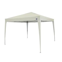 Tenda Gazebo Dobrável 3m x 3m Poliéster Bege Bel 331500 - Santec