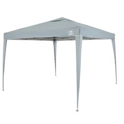 Tenda Gazebo Dobrável 3m x 3m Poliéster Cinza Bel 330800 - Santec