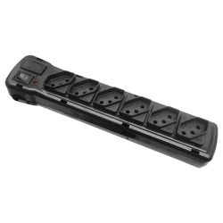Filtro De Linha Plástico 6 Tomadas Preto 1 Metro Fiolux - Santec