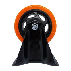 Rodizio Fixo Placa 412 Laranja A09140-F - Santec