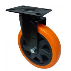 Rodizio Giratório Placa 612 Laranja A09160-G - Santec