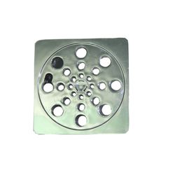 Grelha Quadrada Abre e Fecha 150mm Plástica Cromada - Santec