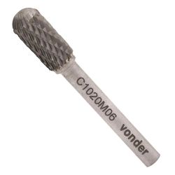 Lima Rotativa Abaulada 10 x 20mm Haste 6mm Vonder 43121002 - Santec