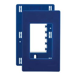 Placa 4 x 2 Azul Marinho 3 Postos Linha Infiniti Margirius - Santec