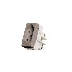 Módulo Tomada 20A Argila 2P+T Linha Sleek Margirius - Santec