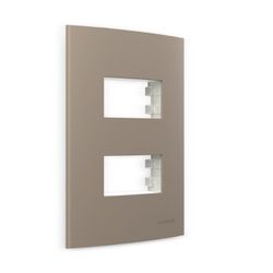 Placa 4 x 2 Argila 2 Postos Separados Linha Sleek Margirius - Santec