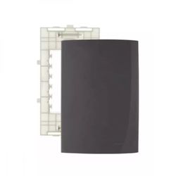 Placa 4 x 2 Grafite Cega Linha Sleek Margirius - Santec