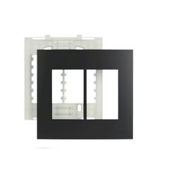 Placa 4 x 4 Grafite 6 Postos Linha Sleek Margirius - Santec