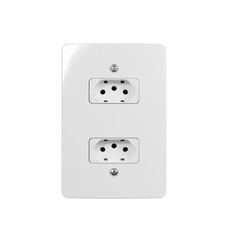 Conjunto 2 Tomadas 10A 2P+T Linha Renova Margirius - Santec