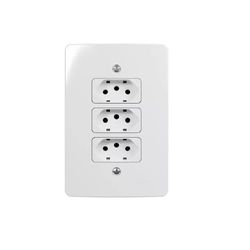 Conjunto Tomada Tripla 3 Tomadas 10A Linha Renova Margirius - Santec