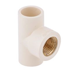 Te Pvc Transição Cola e Rosca Aquatherm 22mm x 1/2 Tigre - Santec
