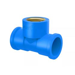Te LR Azul Cola e Rosca Com Bucha Latão 32 x 3/4 Tigre - Santec