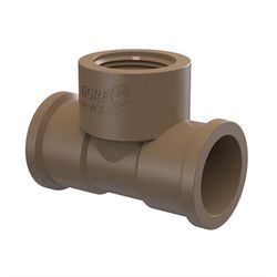 Te Pvc Marrom LR Soldável Com Rosca 25 x 3/4 Tigre - Santec