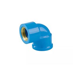 Joelho Pvc Azul 90º Graus LR Soldável Com Rosca Latão 25 x ... - Santec
