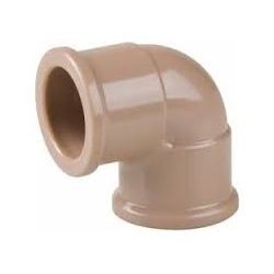 Joelho Pvc Marrom Soldável 90º Graus 50mm Plastubos - Santec