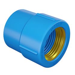 Luva LR Azul com Bucha Latão 25mm x 1/2 Fortlev - Santec