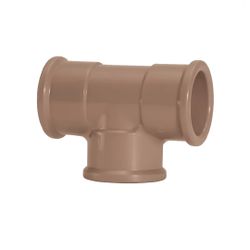 Te Pvc Marrom Soldável 75mm Amanco - Santec