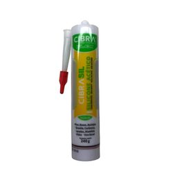 Adesivo Silicone Acético Incolor 240gr Cibra 150200 - Santec